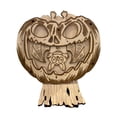 thumbnail image 2 of HUASHENG Cut File Cut Pumpkin With A Swinging Bat Lightburn Xtool.Halloween Pumpkin Decoration Fretwork Wood Handmade Decoration., 2 of 5