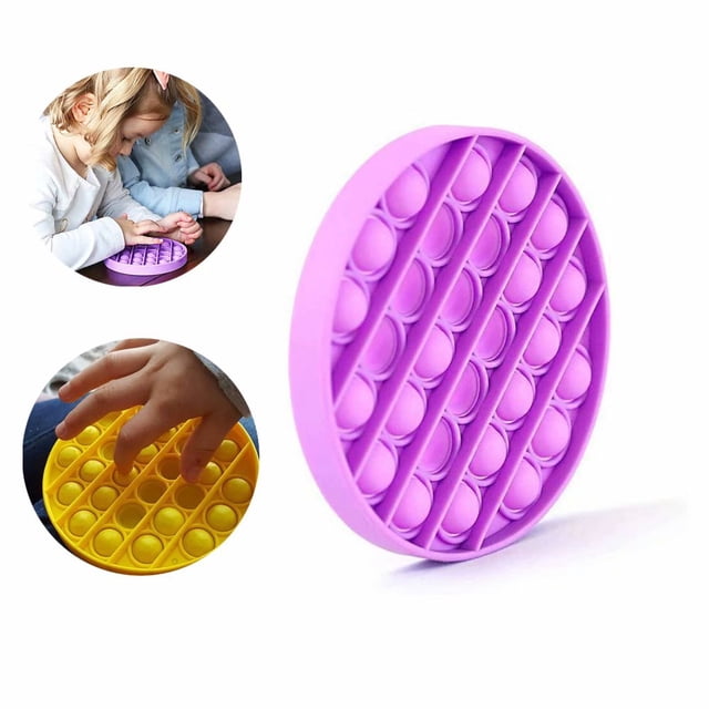 Juguete sensorial antiestrés con burbujas para autismo, necesidades especiales y antiestrés (morado)