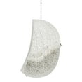 thumbnail image 4 of Swing Lounge Chair, Sunbrella, White Beige, Modern Contemporary Urban Design, Outdoor Patio Balcony Cafe Bistro Garden Furniture Hotel Hospitality, 4 of 6