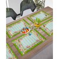 thumbnail image 3 of Easter Placemats Set of 6, Easter Eggs Flower Green Grass Placemat for Dining Table Decorations, Retro Wood Grain Place Mats, Spring Table Mats for Kitchen Dinner Seasonal Holiday Party Decor, 3 of 6