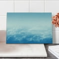thumbnail image 2 of Clouds Cutting Board, Fluffy Clouds High Above Ground Mass of Condensed Water Vapor Floating Dream Image, Decorative Tempered Glass Cutting and Serving Board, Small Size, Blue White, by Ambesonne, 2 of 5