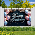 thumbnail image 4 of Decorative Design Happy Birthday Banner Colorful Balloons Birthday Party Backdrop for Birthday Party Indoor Decoration Event Celebration, 4 of 7