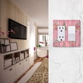 thumbnail image 5 of Yayeee Rocker Switch Wall Plate 1-Gang 4.6"x2.9" Home Decorative Outlet Cover, Pink Gingerbread House, 5 of 6