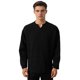 thumbnail image 1 of Ceisia Men's Relaxed Fit Vertical Rib Knit Small V-Neck Long Sleeve Casual Top Gifts, 1 of 8