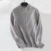 PEONAVET Chandail Col Roulé Femme Chandail d'Hiver Ample Demi-Col Roulé Manches Longues