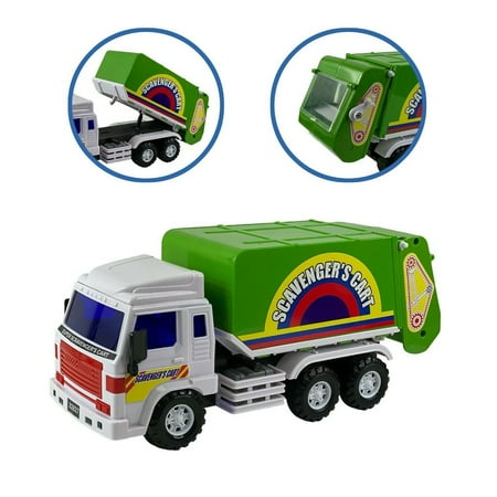 New Medium Duty Friction Powered Garbage Truck Dumps