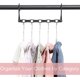 thumbnail image 1 of Paquete de 6 perchas mágicas, perchas para ahorrar espacio en el armario, organizador de perchas para ahorro de espacio, perchas múltiples de plástico resistente para ropa pesada, 1 of 2