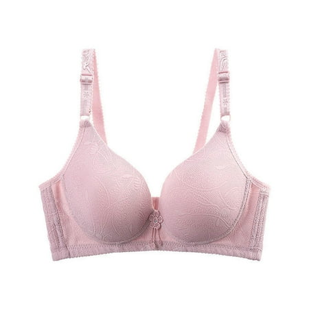 XUNKUSGA Bras for Women No Underwire Lace Minimizer Bra Push Up Balconette T-shirt Bra Soft&Cool with Comfort Strap