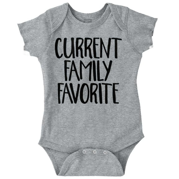 Current Family Favorite Babies Humor Romper Boys or Girls Infant Baby Brisco Brands 12M