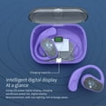 thumbnail image 4 of Giunmcul Holiday Saving Wireless Bluetooth Earphones with Bones Conduction, Semi Transparent Charging Compartment, Digital Display, and Rotatable Earloop for Sports and Running, 4 of 5