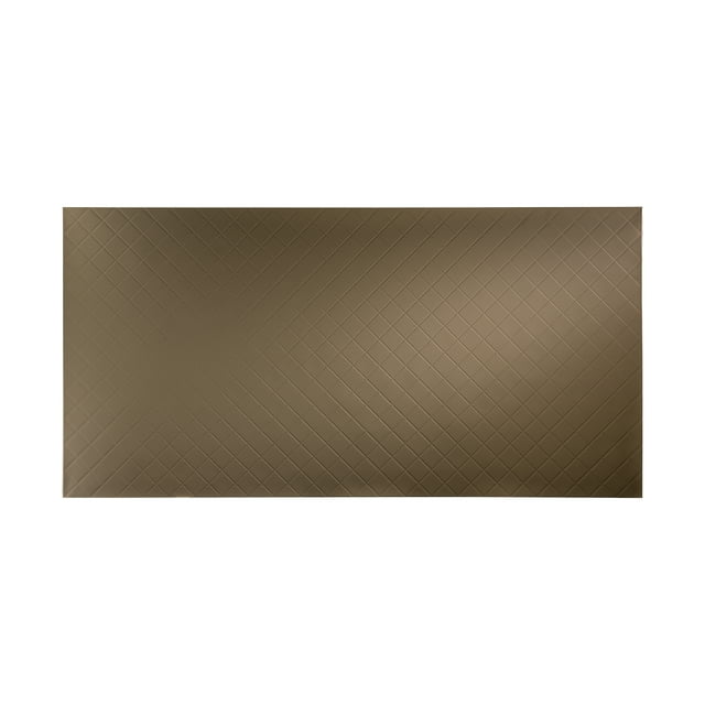 FASÄDE Easy Installation Quilted Argent Bronze Wall Panel (4' x 8' Panel)