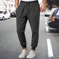 thumbnail image 3 of Joggers for Men Elastic Waist Drawstring Casual Lightweight Sweatpants with Pockets Jogging Pants Trousers, 3 of 7