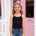 thumbnail image 7 of Ketyyh-chn99 Toddler Girls Tops Toddler Girl Shirts Girls Sleeveless Tank Top Comfortable Breathable Stylish Solid Color Top Size for 12-13 Years,Black, 7 of 7