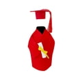 thumbnail image 1 of Housses de Bouteille de Vin de Cuisine Mini Robe de Docteur Robe de Bachelier Saison de Remise des Diplômes Décoration de Fête Accessoires de Décoration de Bouteille Robe de Docteur, Housses de Bouteille de Vin de Cuisine Rouges, 1 of 4