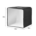 thumbnail image 4 of Escenario de sonido portátil Mini caja de luz portátil para fotografía de 40 x 40 cm/ 15,7 x 15,7 pulgadas Carpa de luz profesional integrada con 6 fondos Bolsa de transporte Fuente de alimentación US Maboto Escenario de sonido portátil, 4 of 7