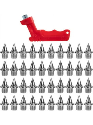 100Pcs Spikes Replacement for Track Shoes 3/4 Inch Shoe Spikes Replacement  with Spike Wrench Cross Country Spikes Golf Shoe Spikes for Hiking Sprint