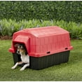 thumbnail image 2 of Petmate Barnhome Plastic Outdoor Dog House, Durable, Red, Extra Small, for Pets Up to 15 lbs, 26.50" x 18" x 16.50", 2 of 7