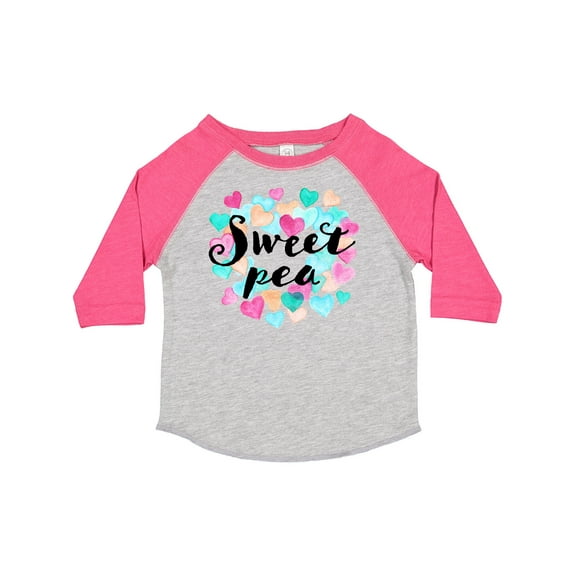 Inktastic Sweet Pea Hearts Boys or Girls Toddler T-Shirt