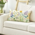 thumbnail image 3 of Colorful Wildflowers Spring Throw Pillow Cover, 12 x 20 Inch Spring Flower Cushion Case for Sofa Couch, 3 of 6