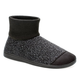 DEER STAGS  Mens Black Campo Round Toe Slip On Slippers Shoes 9 M DEER STAGS SLIPPEROOZ Mens Black Campo Round Toe Slip On  main image 4