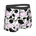 thumbnail image 4 of Uemuo Cute Animal with Cow Pattern Men's Boxer Briefs,Trunk Anti-Chafing,Comfortable, Durable, and Stylish Underwear-Small, 4 of 9