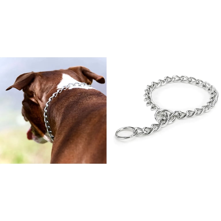 Adjustable Choke Chain For Medium Dogs Stainless Steel Dog Training ...