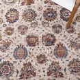 thumbnail image 6 of Safavieh Heirloom Sharla Oriental Polyester Area Rug, Ivory/Navy, 5'3" x 7'6", 6 of 11