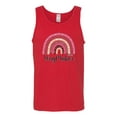 thumbnail image 3 of Waymaker Rainbow Inspirational/Christian Mens Graphic Tank Top, Red, 3X-Large, 3 of 5