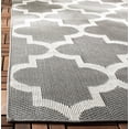 thumbnail image 3 of SAFAVIEH Machine Washable Rug Indoor/Outdoor Bermuda Collection - Bermuda Abraham Geometric Quatrefoil Indoor/Outdoor Runner Rug Grey/Ivory, 2' x 8', 3 of 7