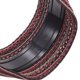 thumbnail image 4 of Accesorios para el cabello: Diademas anchas únicas para mujeres, diademas bohemias extra anchas, diademas gruesas con dientes, color rojo, 4 of 7