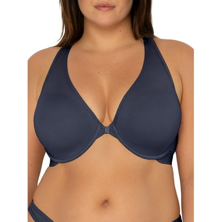 

Smart & Sexy Women s Comfort Cotton Front & Back Close Racerback Bra Style-SA1411