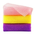 thumbnail image 1 of African Bath Sponge, African Net Long Net Bath Sponge, Exfoliating Shower Body Scrubber, Back Scrubber Skin Smoother, Great for Daily Use, Pack of 3, 31.5 Inches(Yellow), 1 of 7