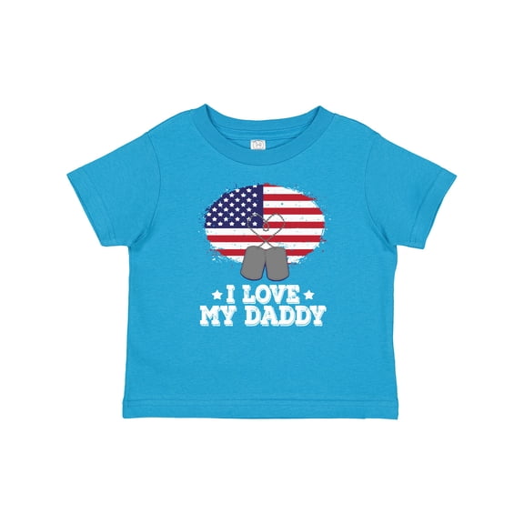 Inktastic I Love my Daddy Military Son Daughter Boys or Girls Baby T-Shirt