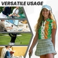 thumbnail image 6 of COEQINE 1/4 Zip Golf Shirts for Women Soft Quick Dry Fit Short Sleeve Golf Tops Flag of Ireland and Shamrock Print Moisture Wicking Polo Shirts for St. Patrick's Day, XL, 6 of 7