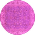 thumbnail image 1 of Ahgly Company Indoor Round Oriental Pink Industrial Area Rugs, 3' Round, 1 of 4