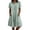 *Green, variant on VBVC Women's Cotton Linen Button Down Shirt Dress , Summer Short Sleeve Tunic Dress For Women , Ladies' V-Neck Collared Dress with Pockets,Army Green,S-3XL