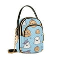 thumbnail image 7 of FORMRS Crossbody Bag for Women Quilted Travel Shoulder Cell Phone Purse with Chain Strap Handbag, Blue Halloween Ghosts, 7 of 7