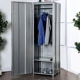 thumbnail image 3 of Furniture of America Hanging Two-Door Storage Locker, Metal, Gray, 3 of 4