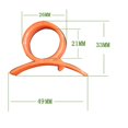 thumbnail image 4 of 10Pcs Multifunction Orange Peelers Zesters Lemon zesterplastic fruit cutterportable Slicers Fruit Strippers zesterplastic fruit Plastic Cutter Color Random, 4 of 9