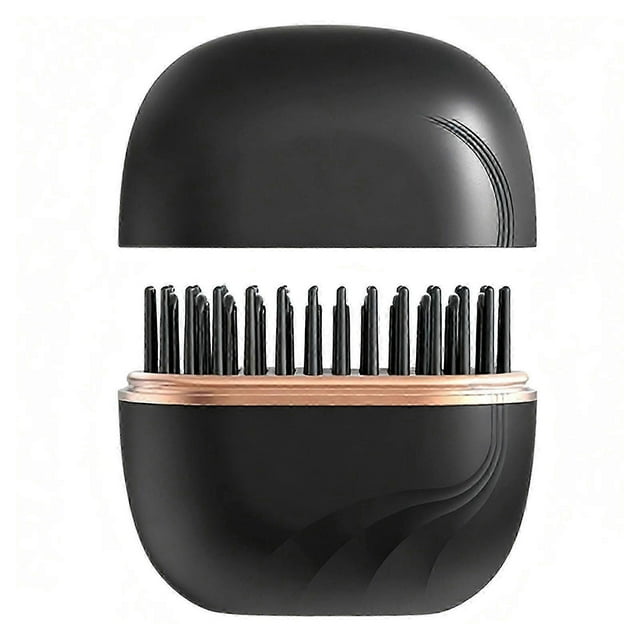 Wireless Portable Mini Hair Straightener Brush USB Rechargeable, Fast Heating, Anti-Scald, Perfect for Travel & Daily Styling