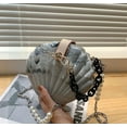 thumbnail image 3 of YOUI-GIFTS Women Fashion Seashell Crossbody Shoulder Bag Chain Strap Handbags Acrylic/Synthetic PU leater Evening Clutch Purse, 3 of 3