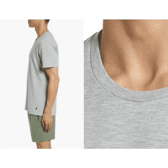 Polo Ralph Lauren Polo Ralph Lauren Terry Crewneck Pajama Shirt in Gray