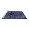 thumbnail image 2 of Ahgly Company Machine Washable Indoor Square Persian Blue Traditional Area Rugs, 6' Square, 2 of 4