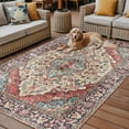 thumbnail image 2 of Fsddascl Vintage Boho Outdoor Rug for Patio/Deck/Porch, Non-Slip Large Area Rug 5 x 8 Ft, Modern Geometric Aesthetics Abstract Art Indoor Outdoor Rugs Washable Area Rugs, Camping Rug Carpet, 2 of 5