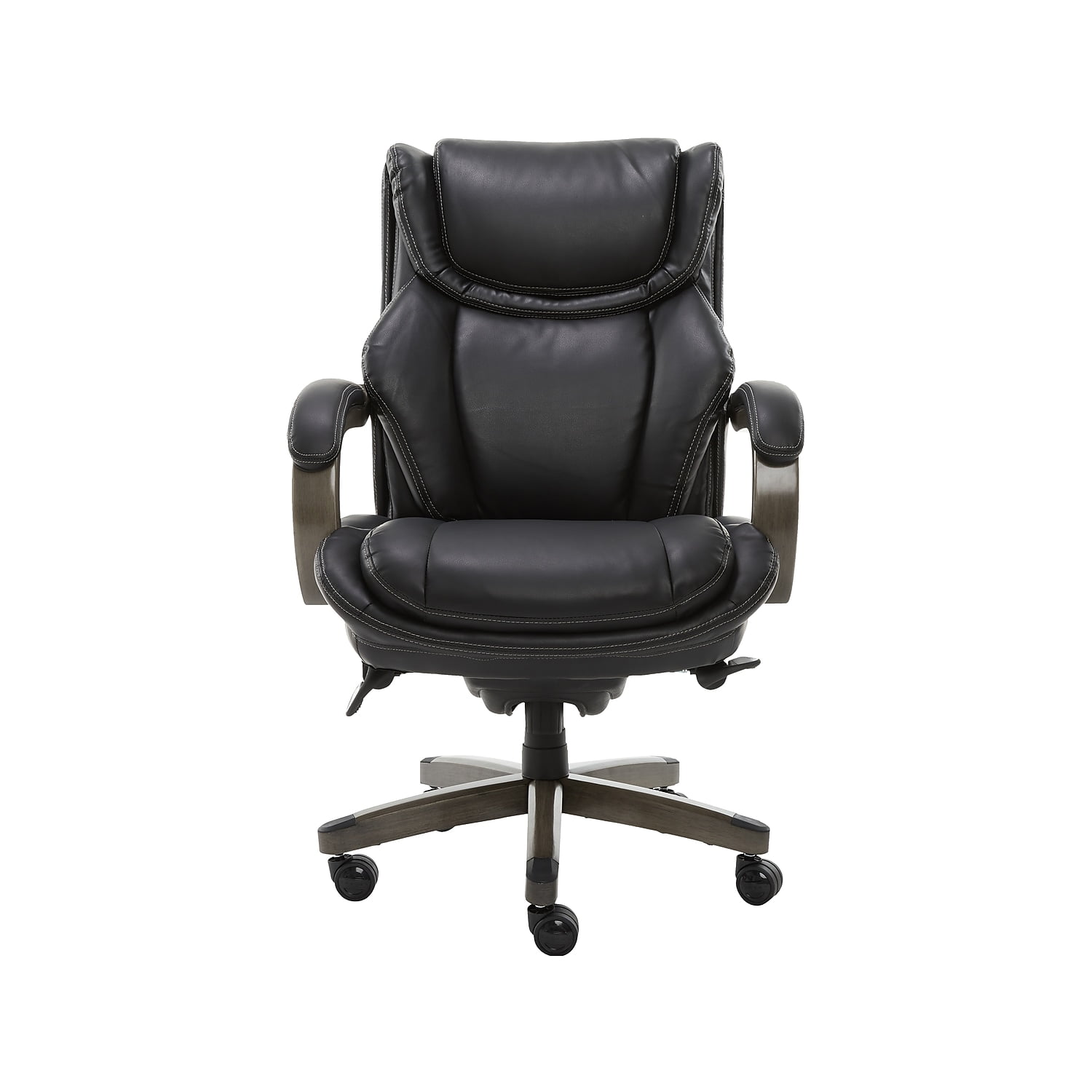 LaZBoy Ergonomic Faux Leather Swivel Executive Chair Black