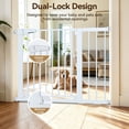thumbnail image 6 of Pet Gate, DOMIPET 29.5''-40.5'' Wide Dog Gate for Doorways & Stairs, White, 6 of 8