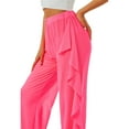 thumbnail image 5 of Mxiqqpltky Women Mesh Sheer Ruffle Cover Up Pants, 5 of 8