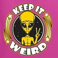 thumbnail image 6 of Wild Bobby Keep It Weird Alien Unisex Hoodie Sweatshirt, 6 of 6