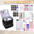 thumbnail image 6 of Nail Bag Organizer Case Holds 42 Bottles Nail Polish & Nail Lamp,Nail Kit Storage Carrying Case,Nail Kit Supplies Organizer,Nail Polish Travel Carrying Box Nail Tech Organizer Storage Bag, 6 of 6