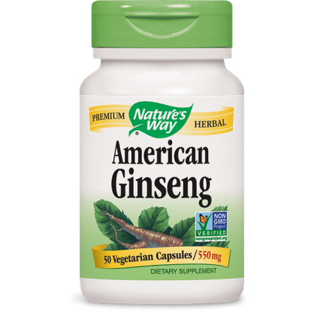 Nature's Way Ginseng, Vérifié projet non-OGM américain, Tru-ID? Certifié, 50 Ct